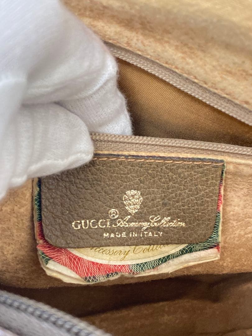 美品✨ オールドグッチ GGスプリーム ミニ ボストンバッグ シェリー PVC◇