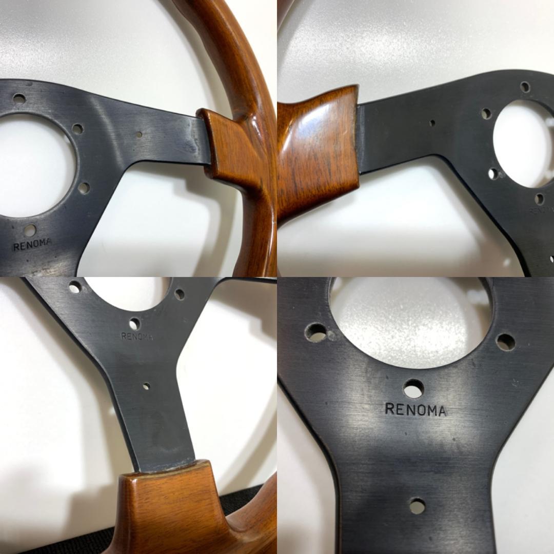 希少 レノマ ウッドステアリング 35.5パイ 当時物 ミケロッティ オバハン