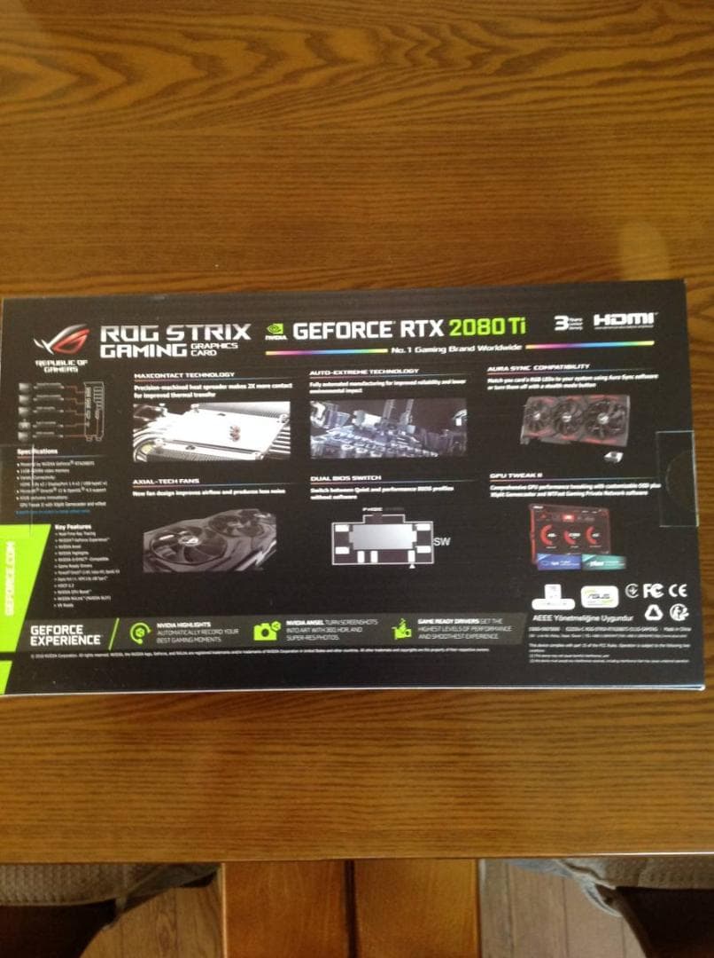 【20年9月まで保証】ASUS RTX2080Ti ROG-STRIX