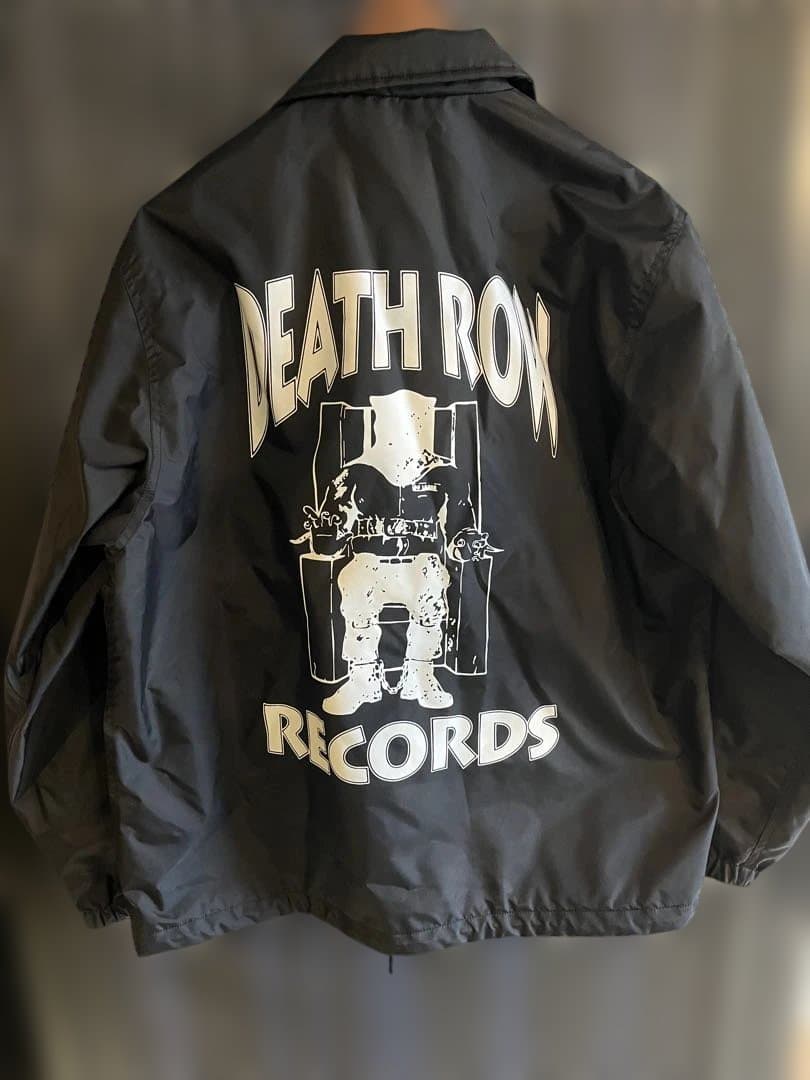 ワコマリアDEATH ROW RECORDS ナイロンジャケット ブラック