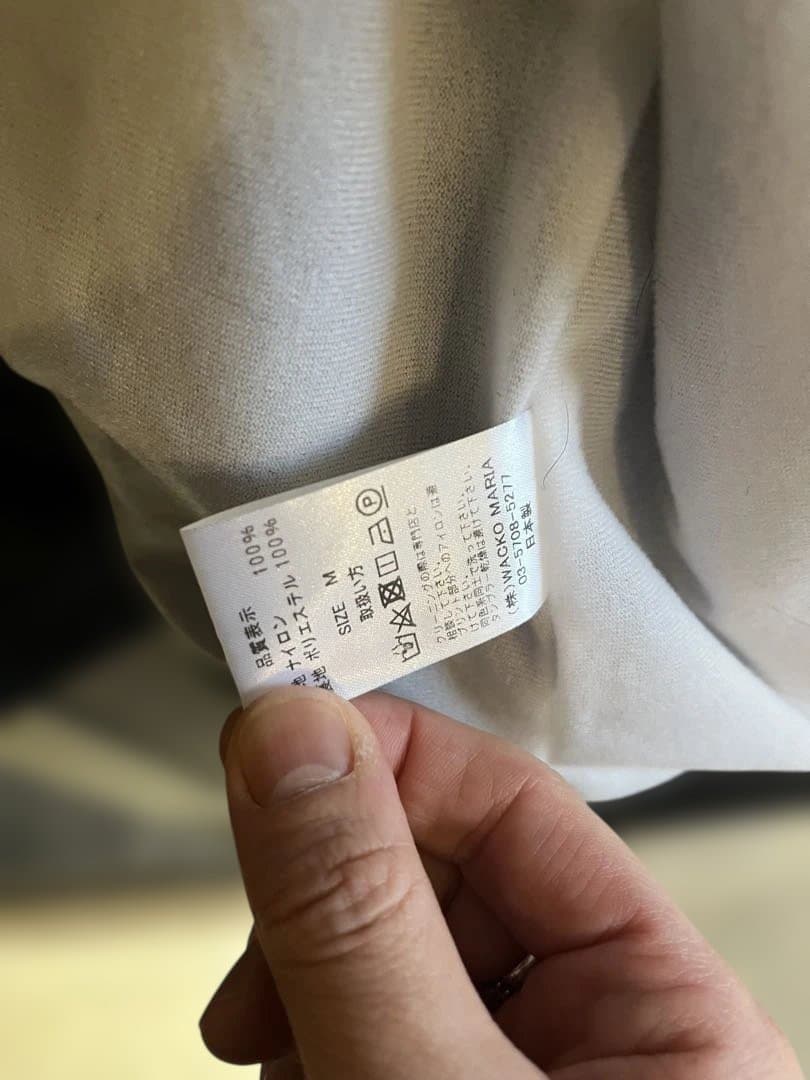 ワコマリアDEATH ROW RECORDS ナイロンジャケット ブラック