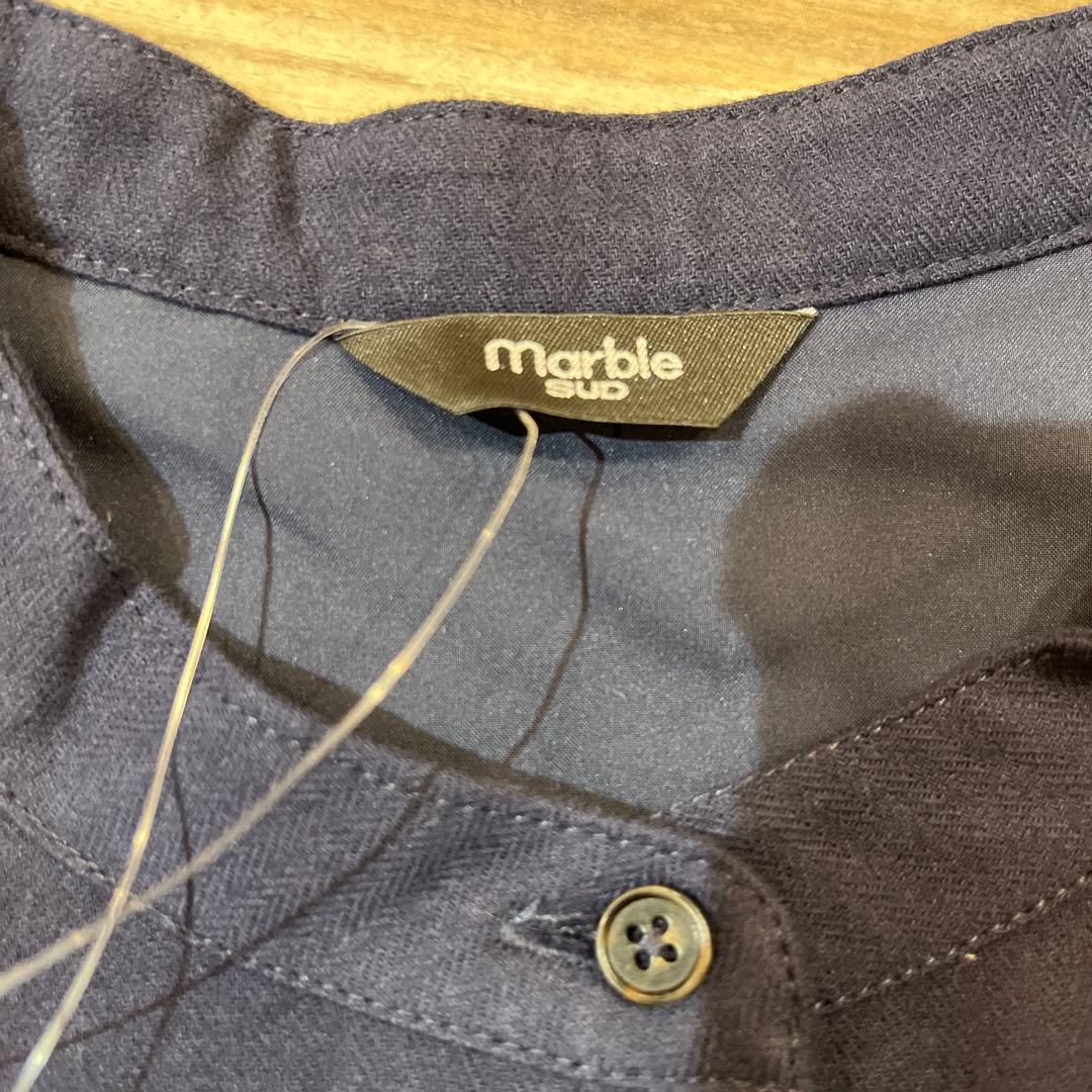 marble sud未使用タグ付長袖刺繍ブラウスEMB higotai