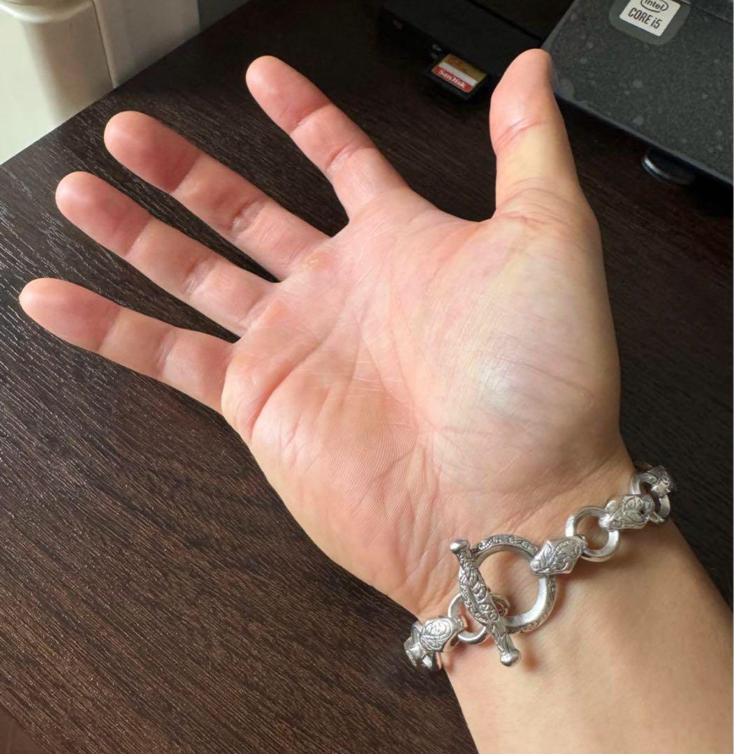 値下げ❗️メキシカンジュエリー シルバー チェーン ブレスレットSilver925