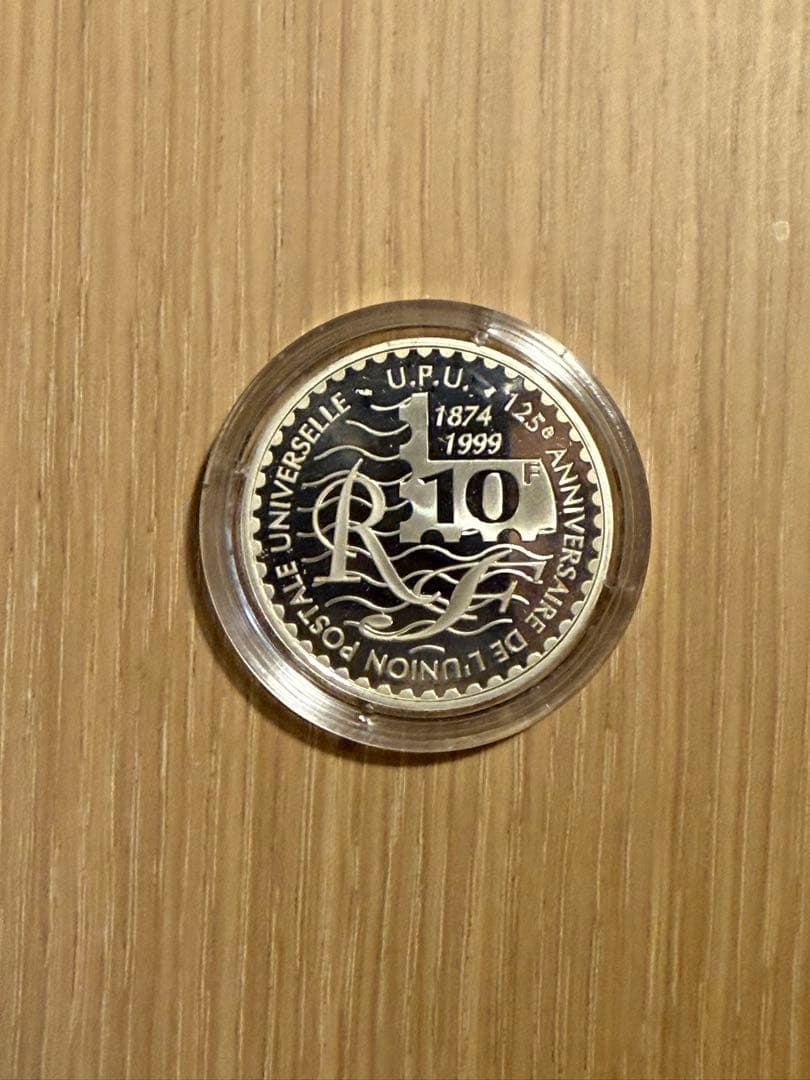 フランス 10フラン銀貨 1999 セレス 初代切手150周年
