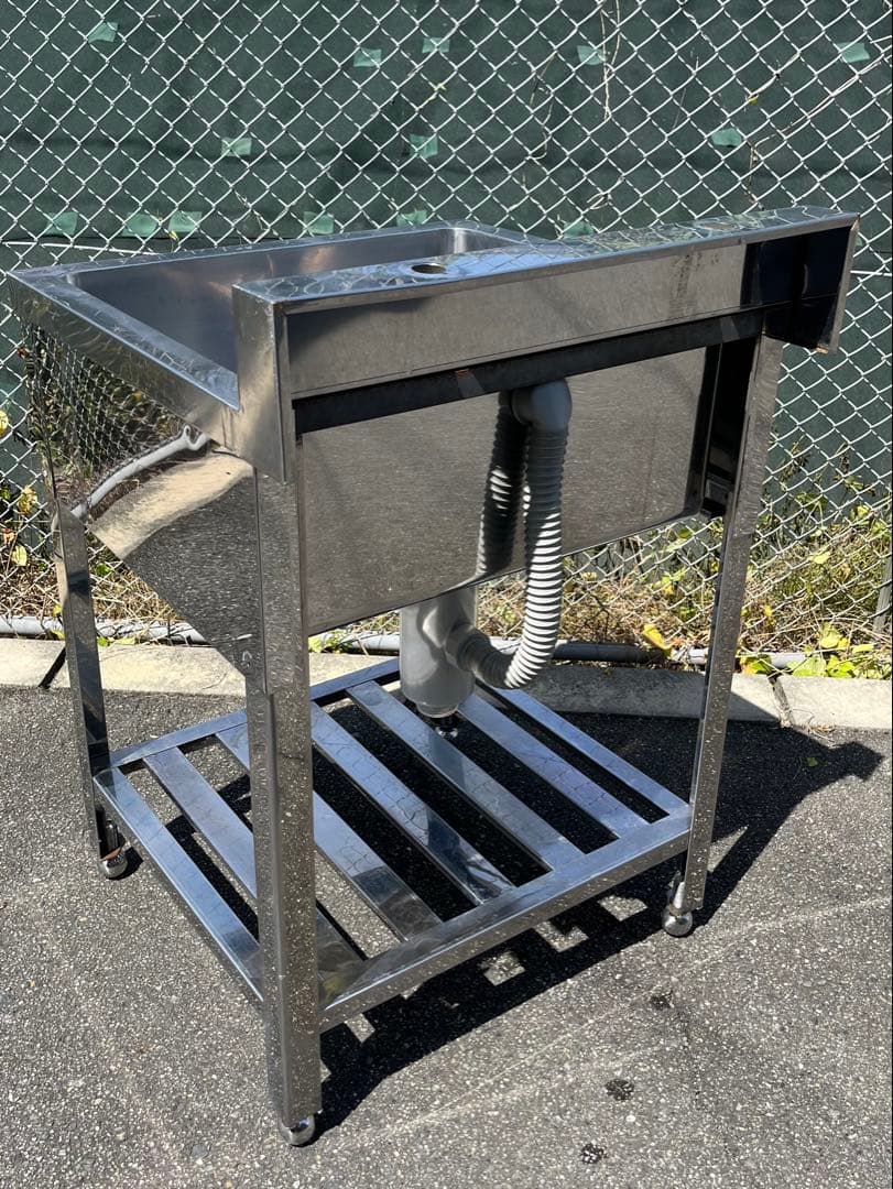 ステンレス1槽シンク　流し台　600×600×800/890