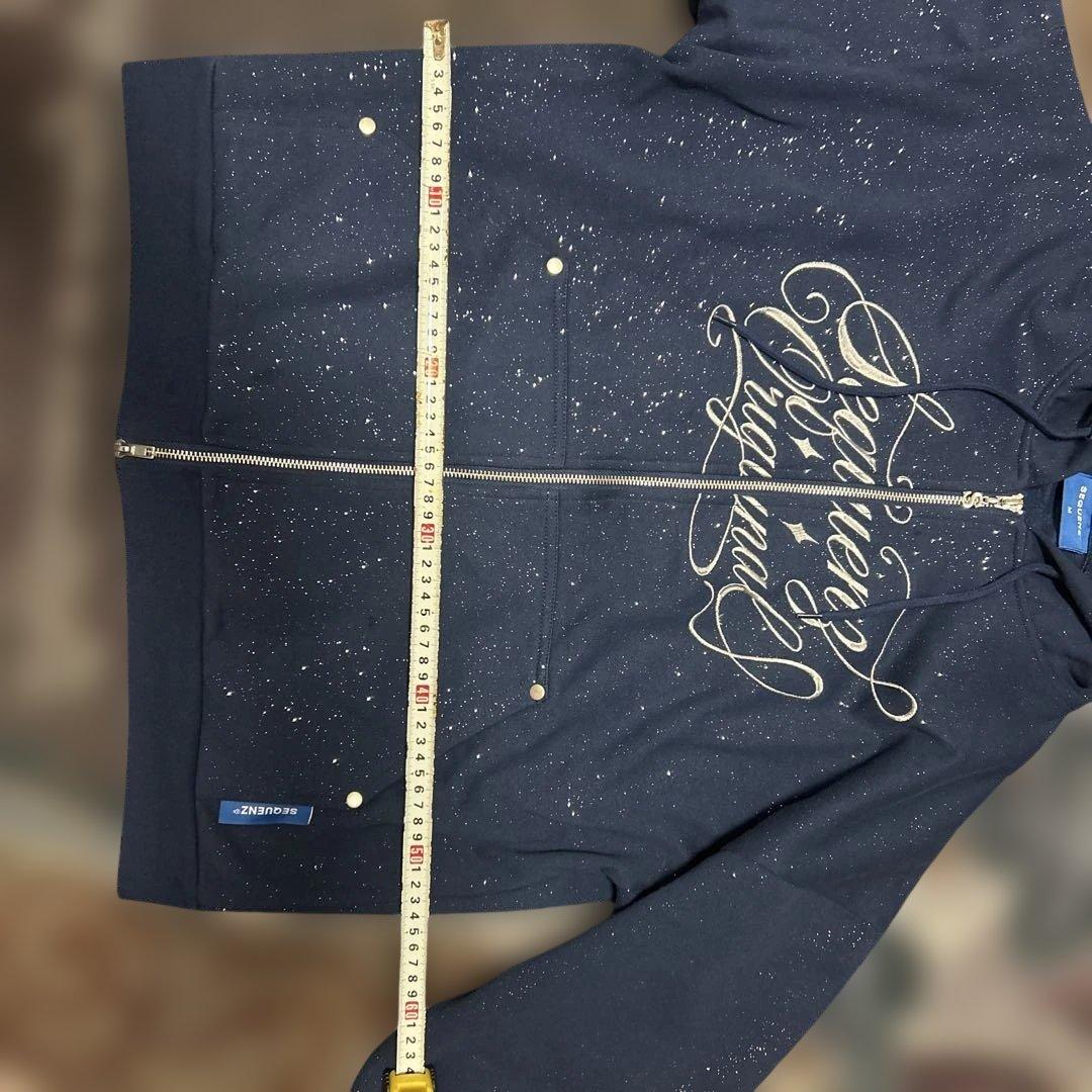 とららSEQUENZ ネイビー フルジップフーディ Mサイズ