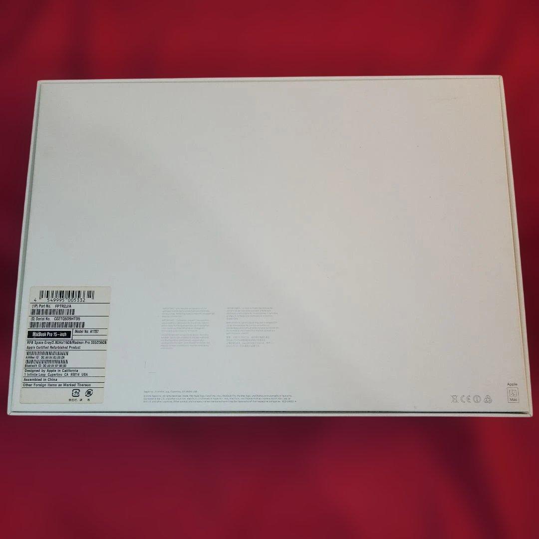 MacBook Pro 15-inch 2017 元箱付A1707 動作品