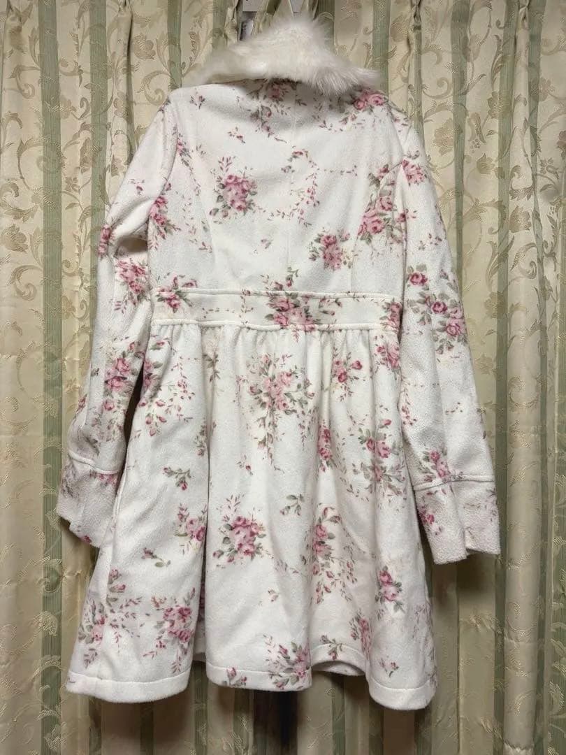 希少 レアLIZLISA 花柄コート　3連リボン　平成ギャル