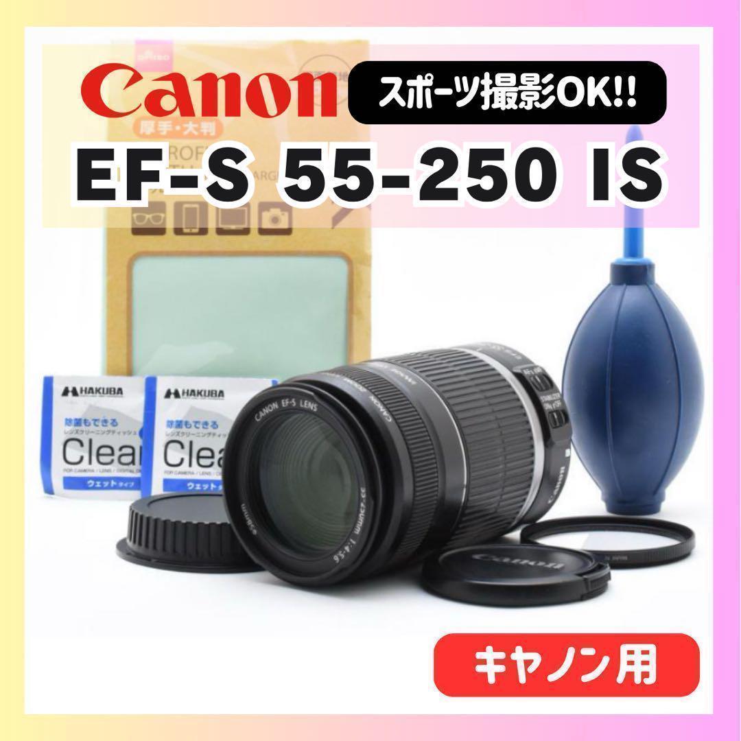 ✨CANON EF-S 55-250 ✨手ぶれ補正✨望遠レンズ✨キヤノン 用