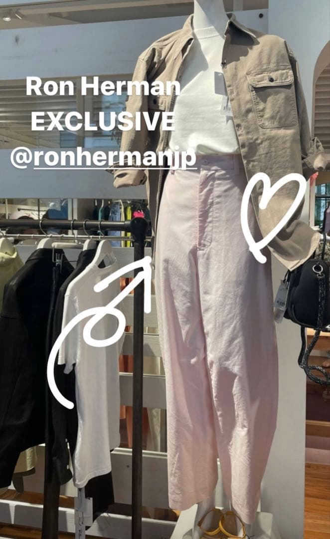 新品未使用 ロンハーマン別注 マディソンブルー ピンク チノパンツ