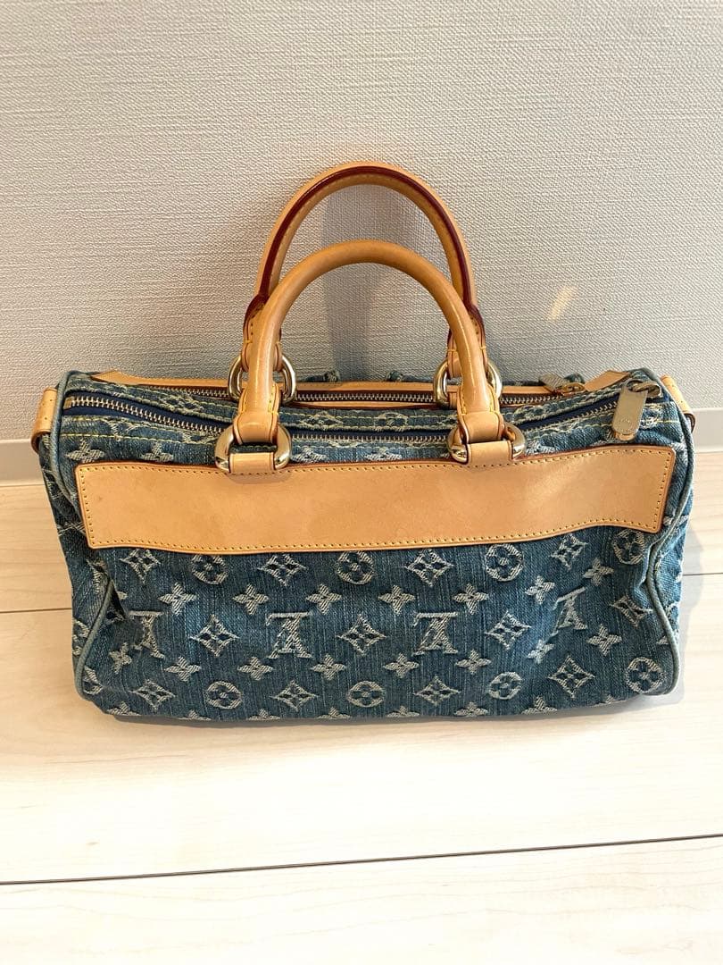 LOUIS VUITTON デニム ネオスピーディ ハンドバッグ　状態良