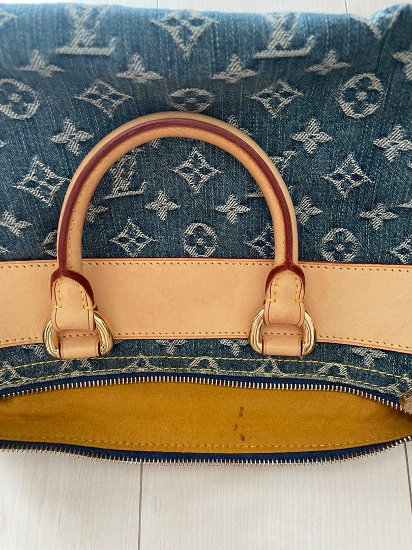 LOUIS VUITTON デニム ネオスピーディ ハンドバッグ　状態良