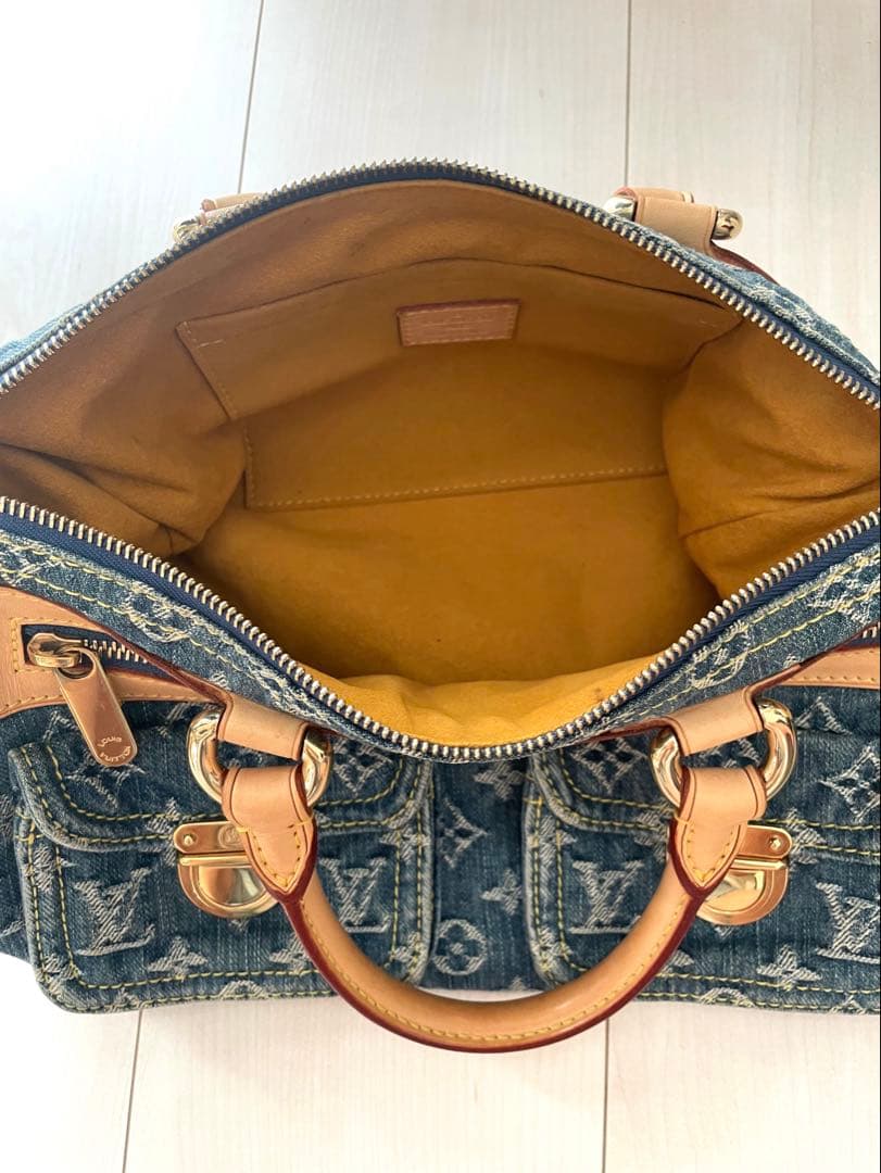 LOUIS VUITTON デニム ネオスピーディ ハンドバッグ　状態良