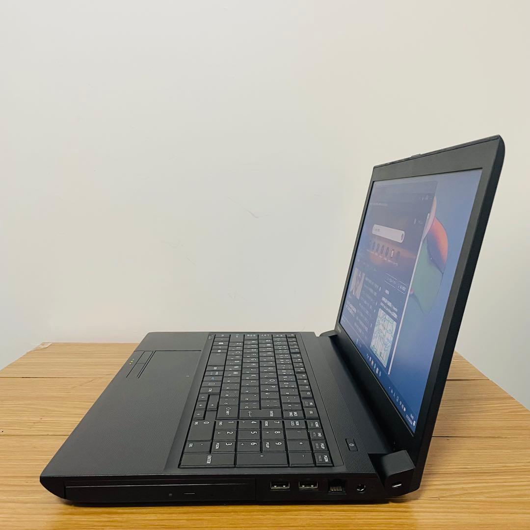 東芝ブラックノートパソコン 大容量750ギガオフィスDVD