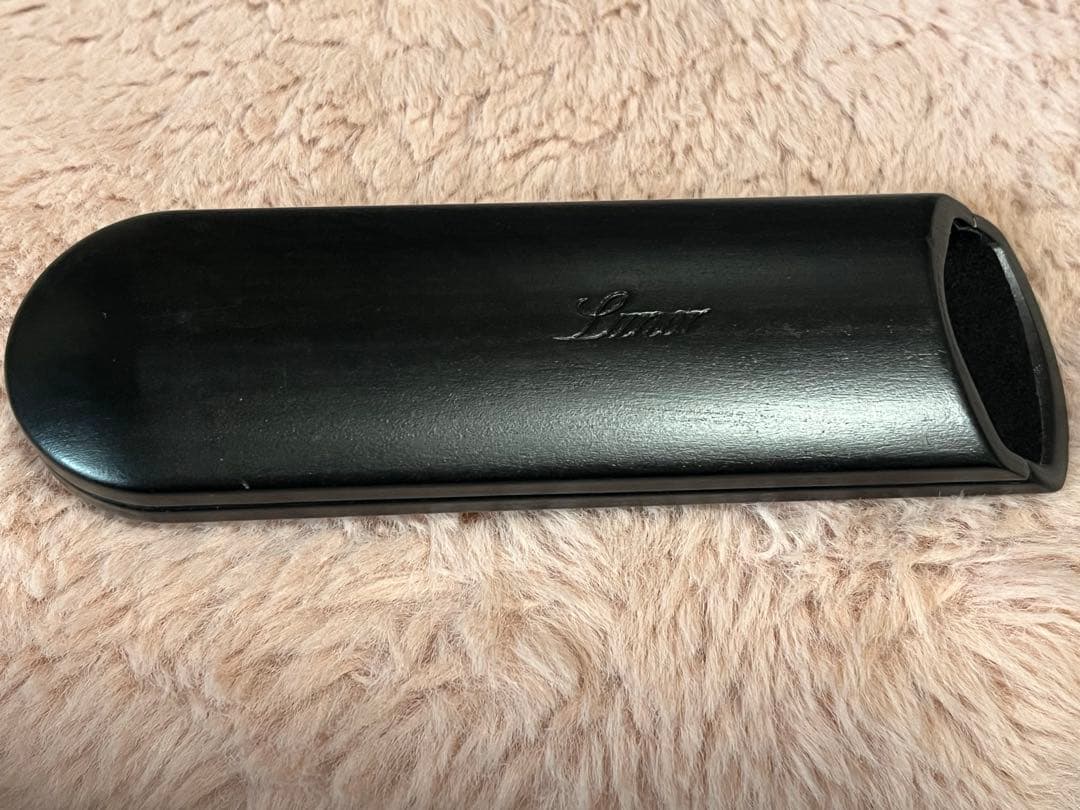 ルノア　純正　メガネケース　木製　黒