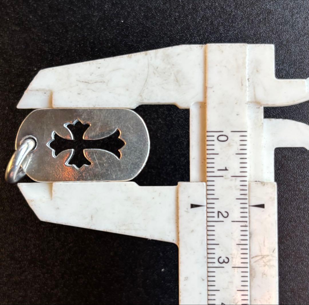 CHROME HEARTS クロムハーツ　カットアウトクロスドッグタグスモール