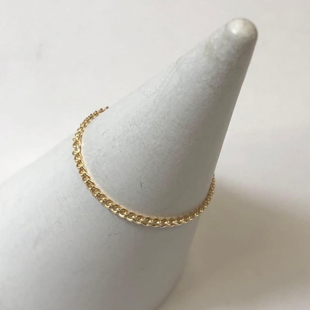 ペコ　18号　K18 1.2ミリ幅 喜平 チェーンリング 18金