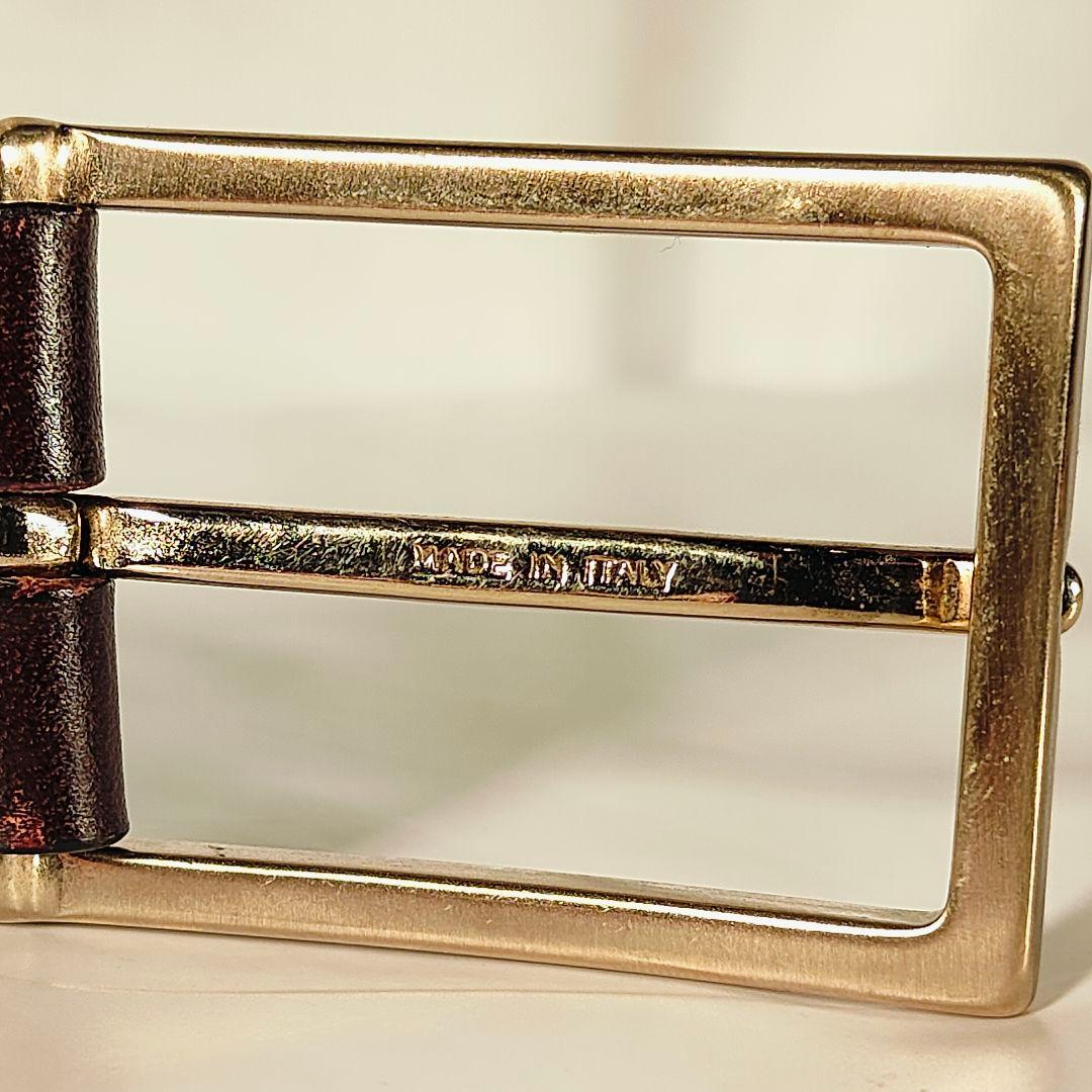 【極艶美品】Brooks Brothers　高級編み込みドレスベルト　イタリア製