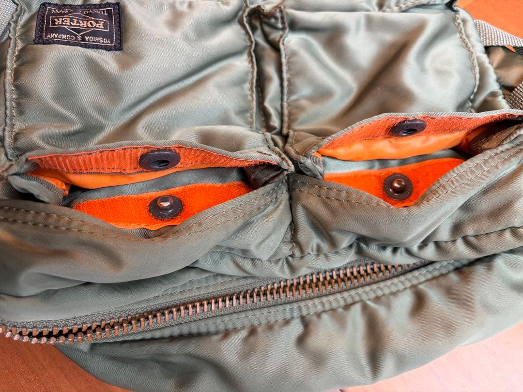 【美品】PORTER TANKER ウエストバッグ セージグリーン 吉田カバン