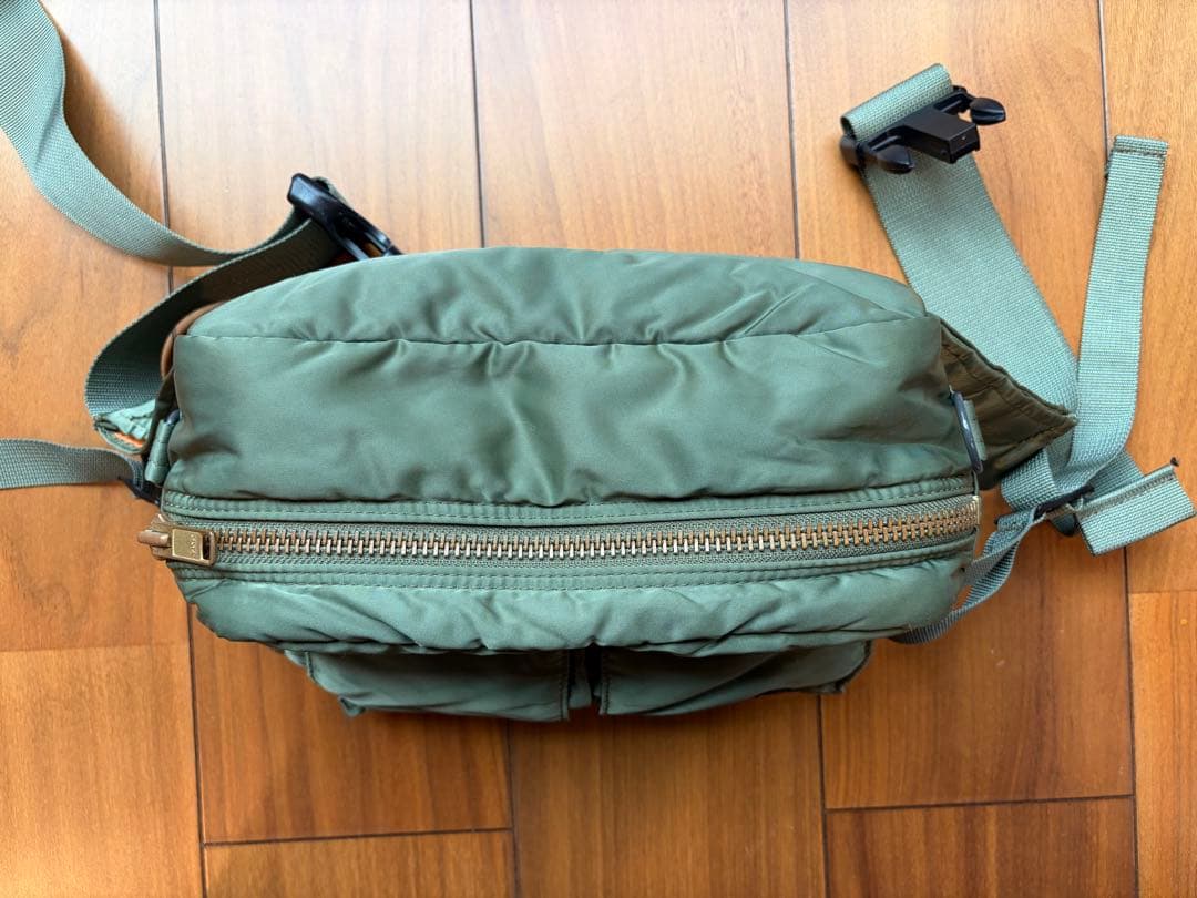 【美品】PORTER TANKER ウエストバッグ セージグリーン 吉田カバン
