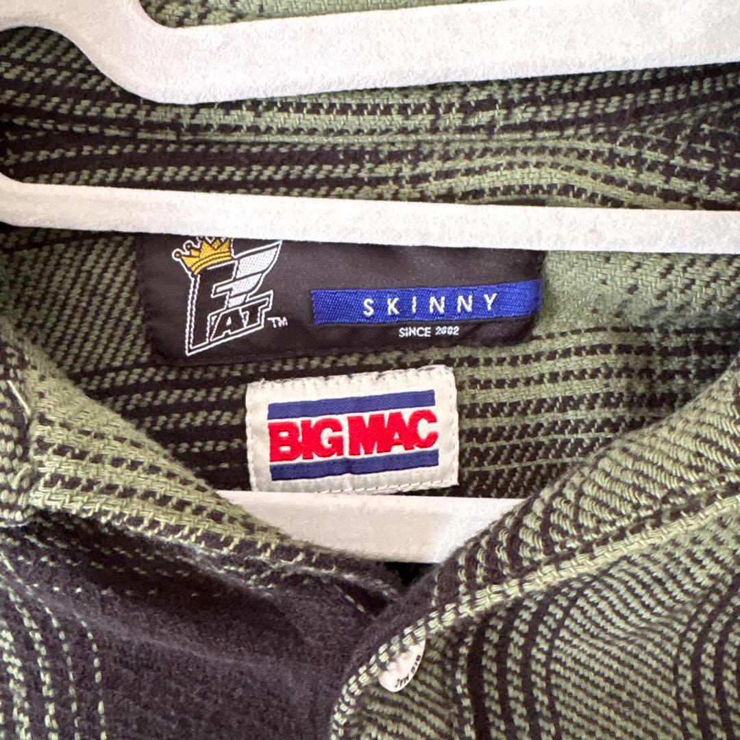 Fat bic mac ネルシャツLサイズ　shadow