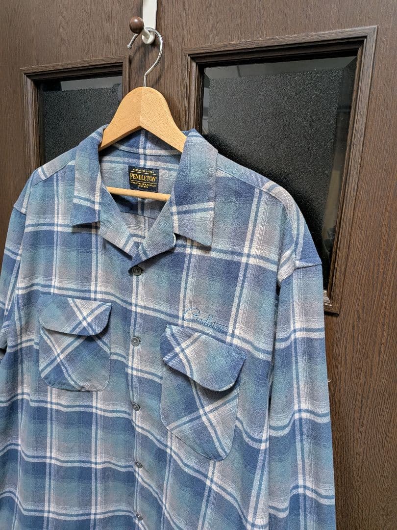 【ペンドルトン】ベイフロー　オンブレチェック　ボードシャツ　アメカジ　古着
