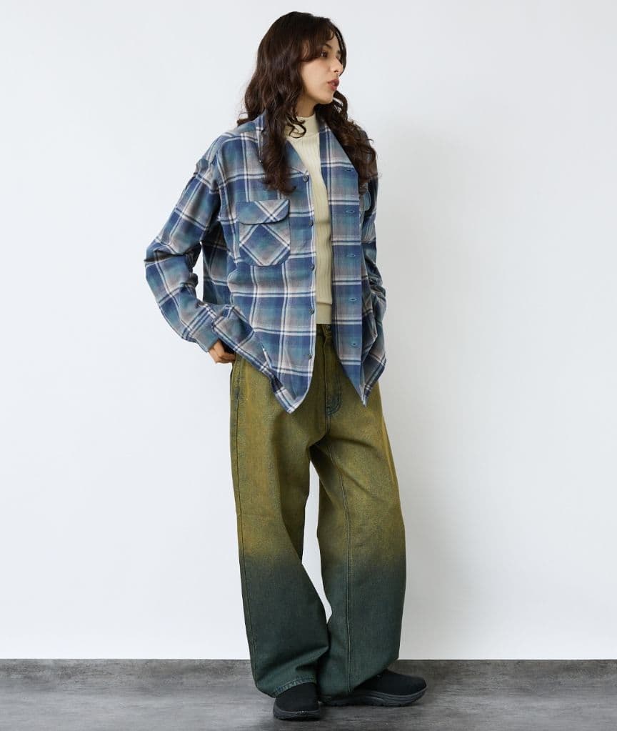 【ペンドルトン】ベイフロー　オンブレチェック　ボードシャツ　アメカジ　古着