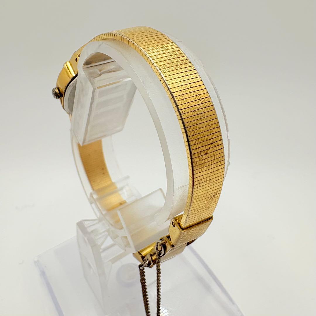 新品電池★稼働 SEIKO セイコー 腕時計 ゴールド オーバル 純正ベルト