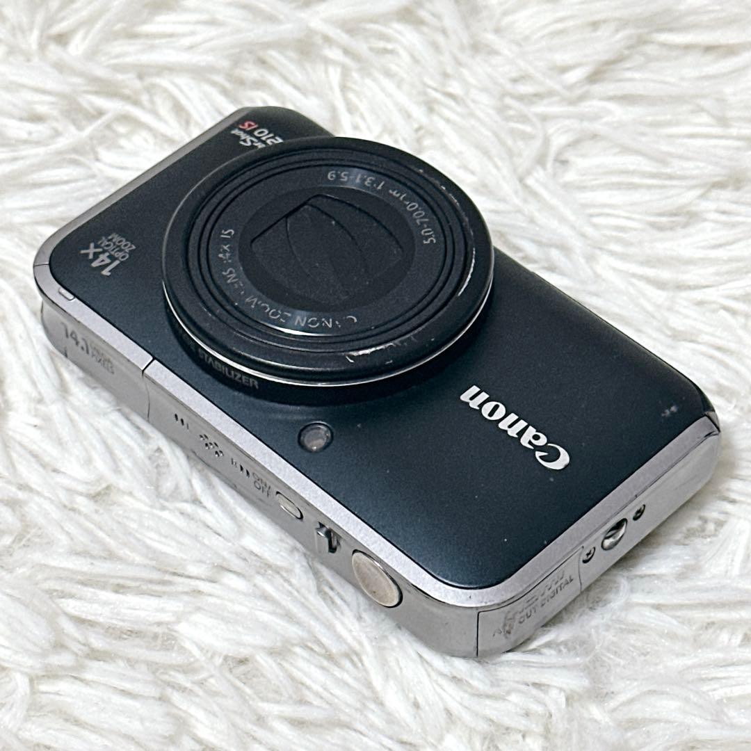 【動作品】Canon PowerShot SX210 IS デジカメ ブラック