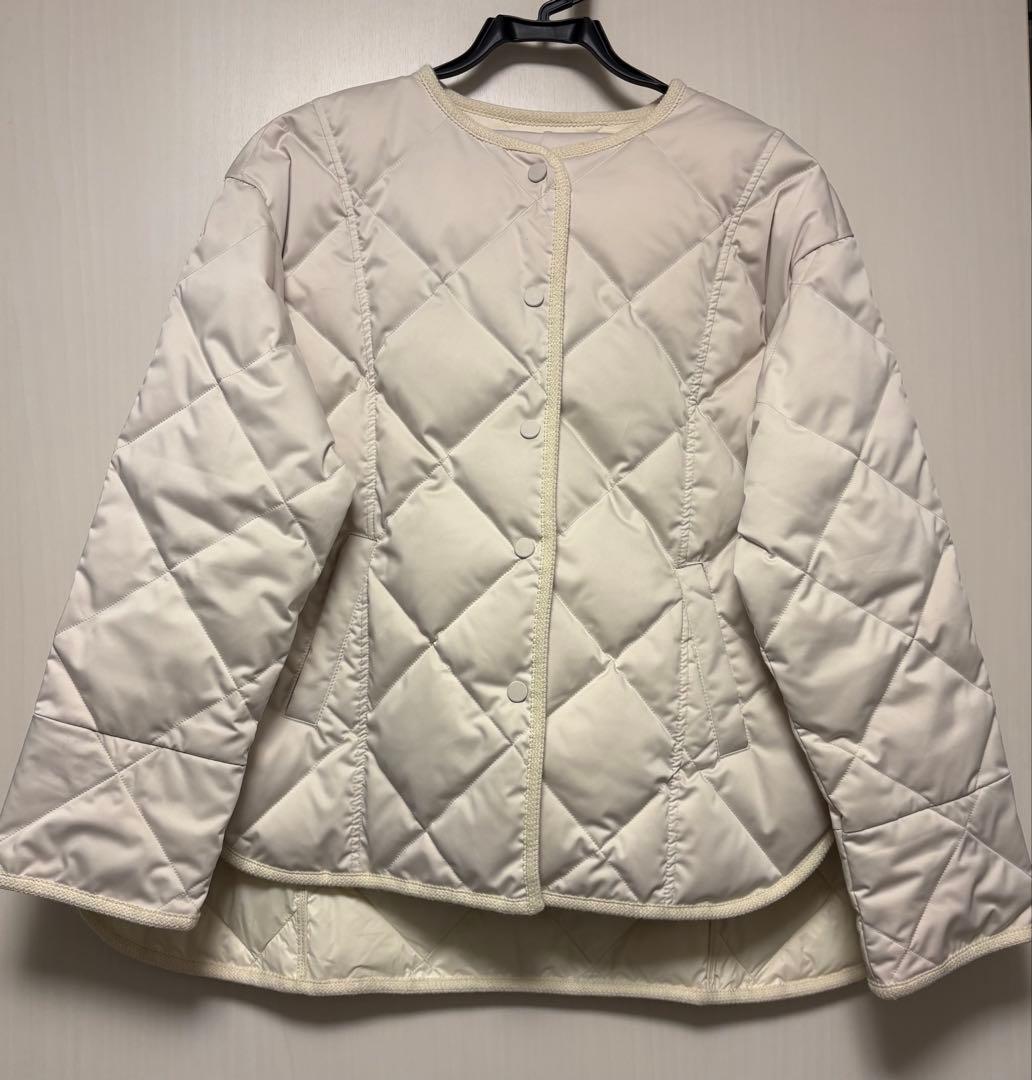 anuans taion コラボ　ミドルダウン　エクリュ