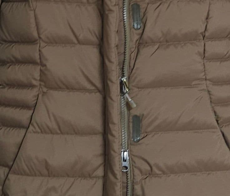 あたる モンベル ラクーンファー ダウンコート レディース S