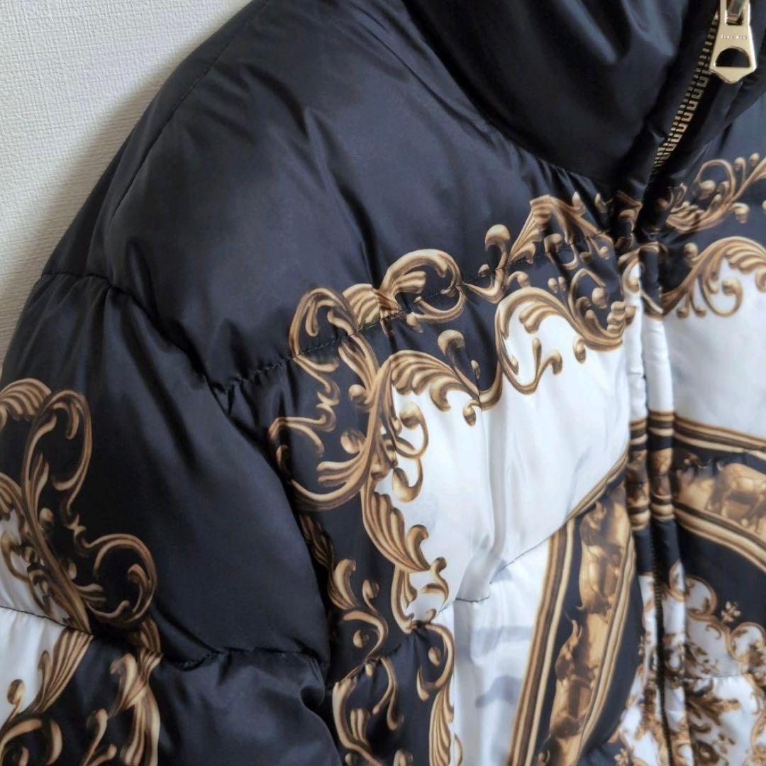 【希少】ZARA バロック パフジャケット 総柄 中綿ジャケット メンズS