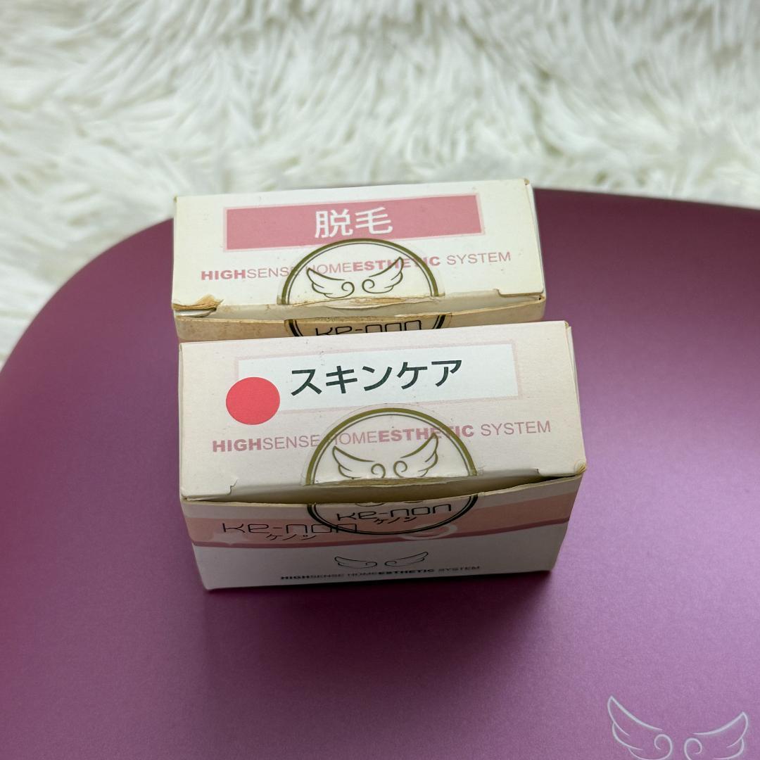 【カートリッジ3つ✨】Ke-non ケノン 本体 家庭用脱毛器 眉毛脱毛器付き