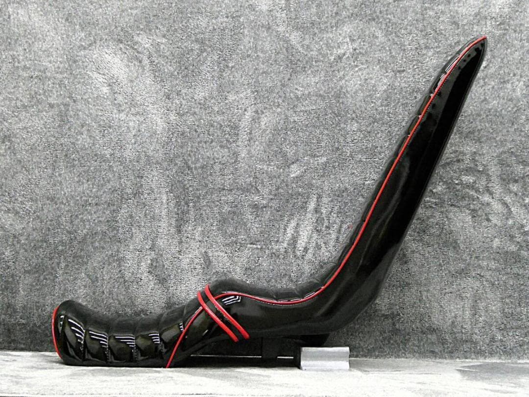 ＮＣ３１　黒赤 エナメル 60ｃｍ　三段シート/ CB400SF前期 あんこ抜き