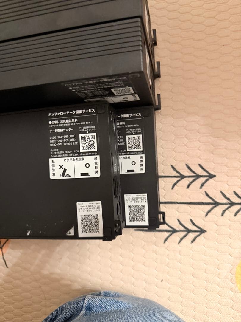 BUFFALO HD-HL3.0TU3-BA バックアップストレージ 6個セット