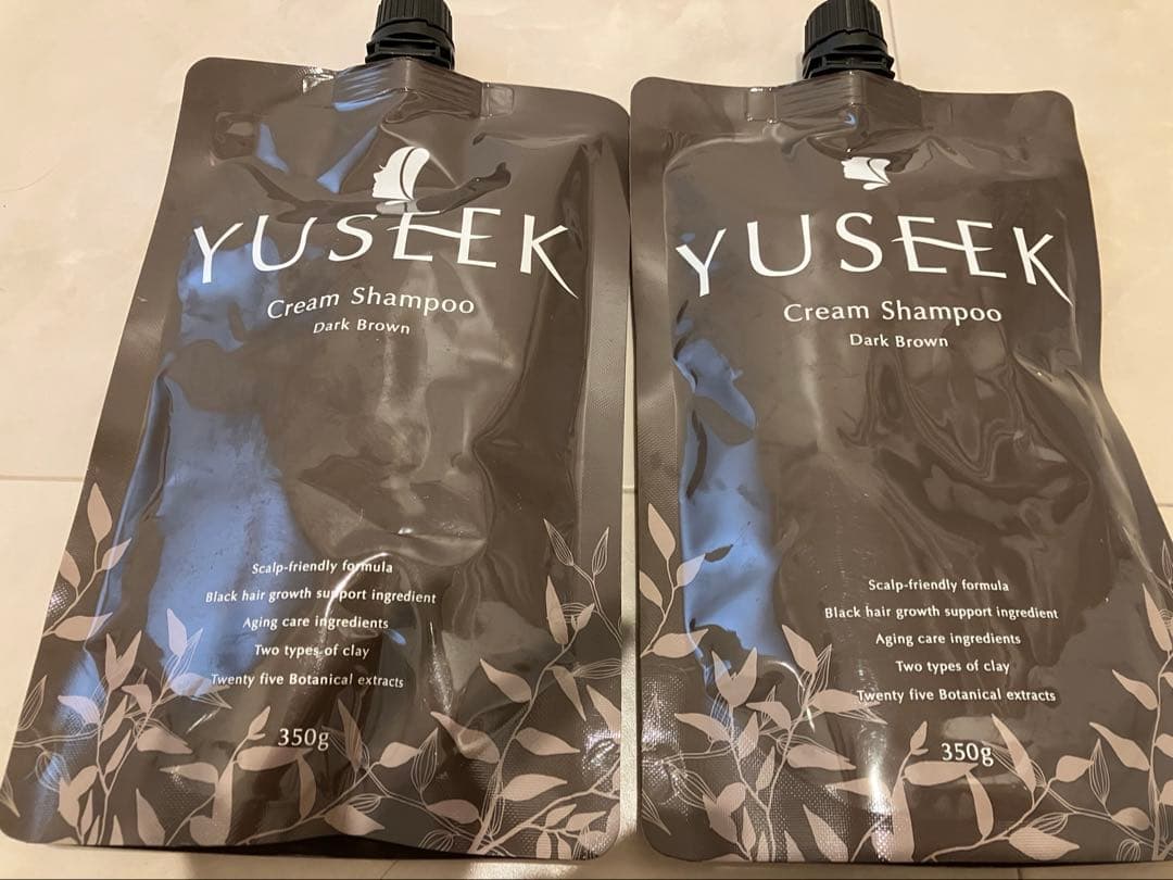 YUSEEK ユーシーククリームシャンプー ダークブラウン350g 2個セット