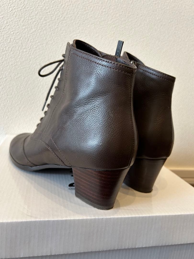 REGAL ダークブラウン レザー レースアップブーツ25cm