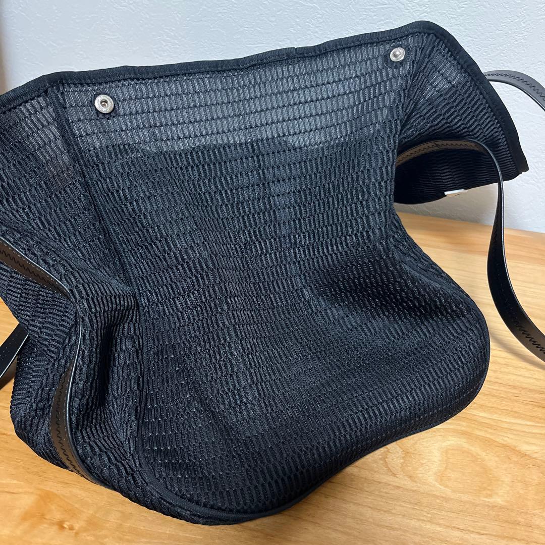 qbag paris メッシュ ブラック l マザーズバッグ　トートバッグ