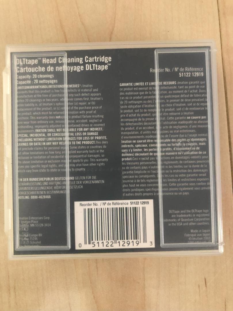 その他 Imation OLTtape Head Cleaning Cartridge