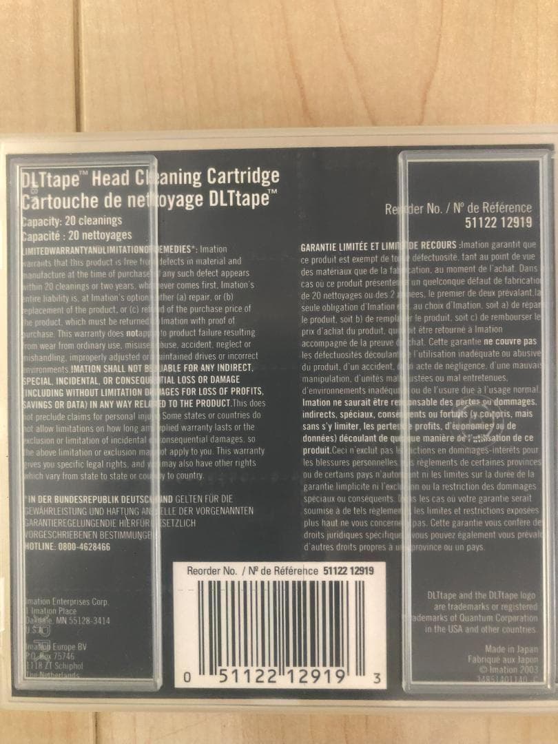 その他 Imation OLTtape Head Cleaning Cartridge
