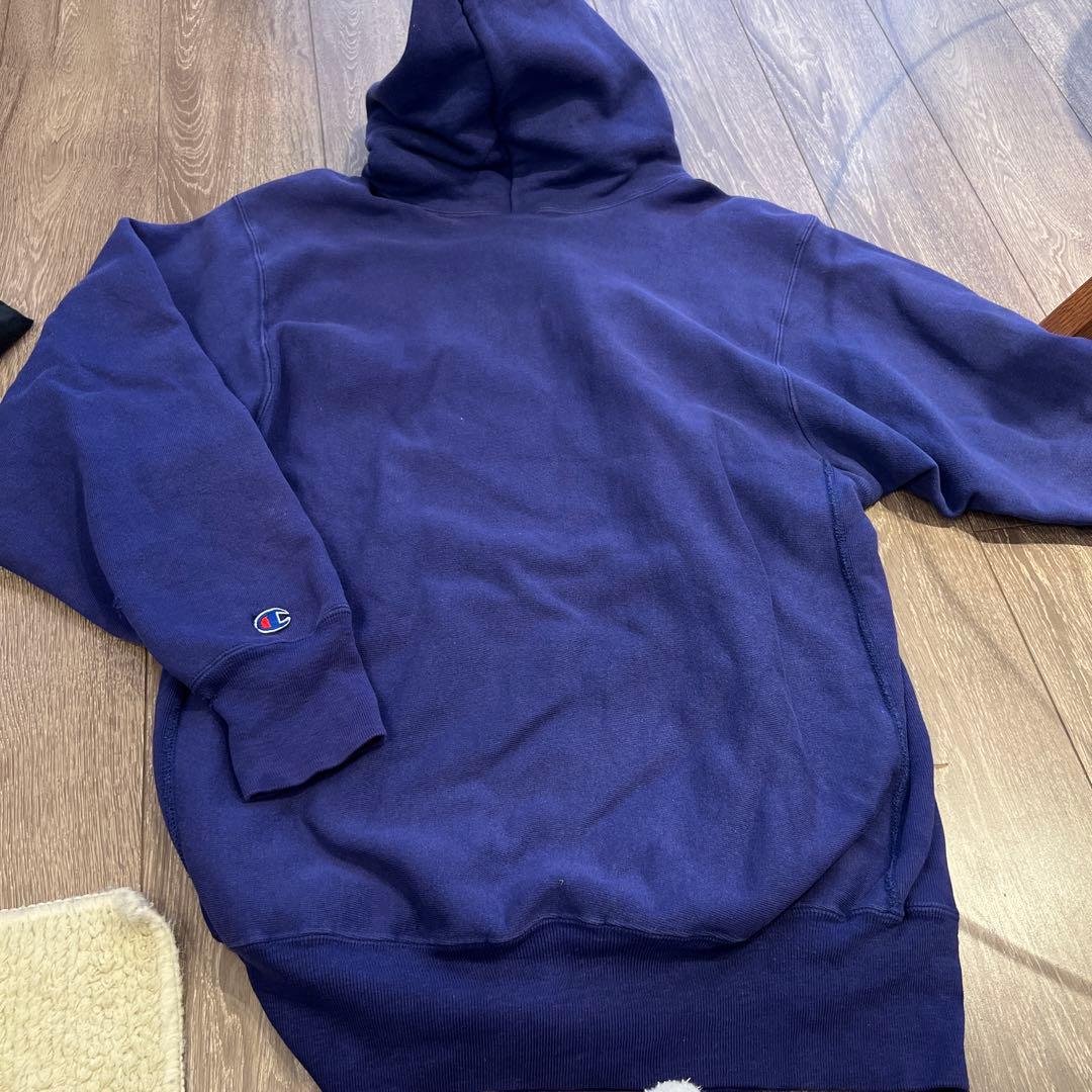 90s Champion ネイビー パーカー