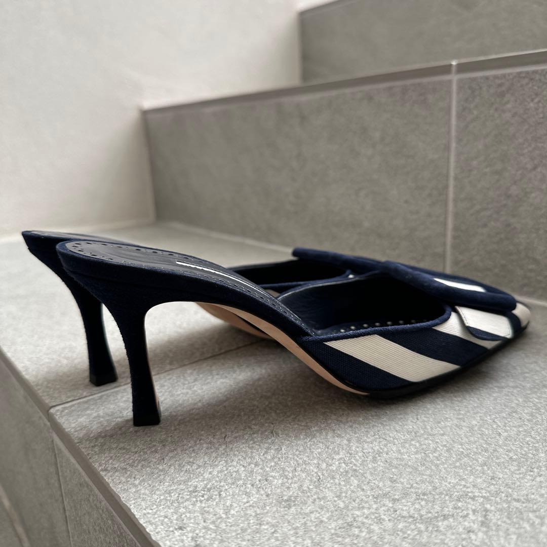 MANOLO BLAHNIK マノロブラニク メイセール ミュール 23.5