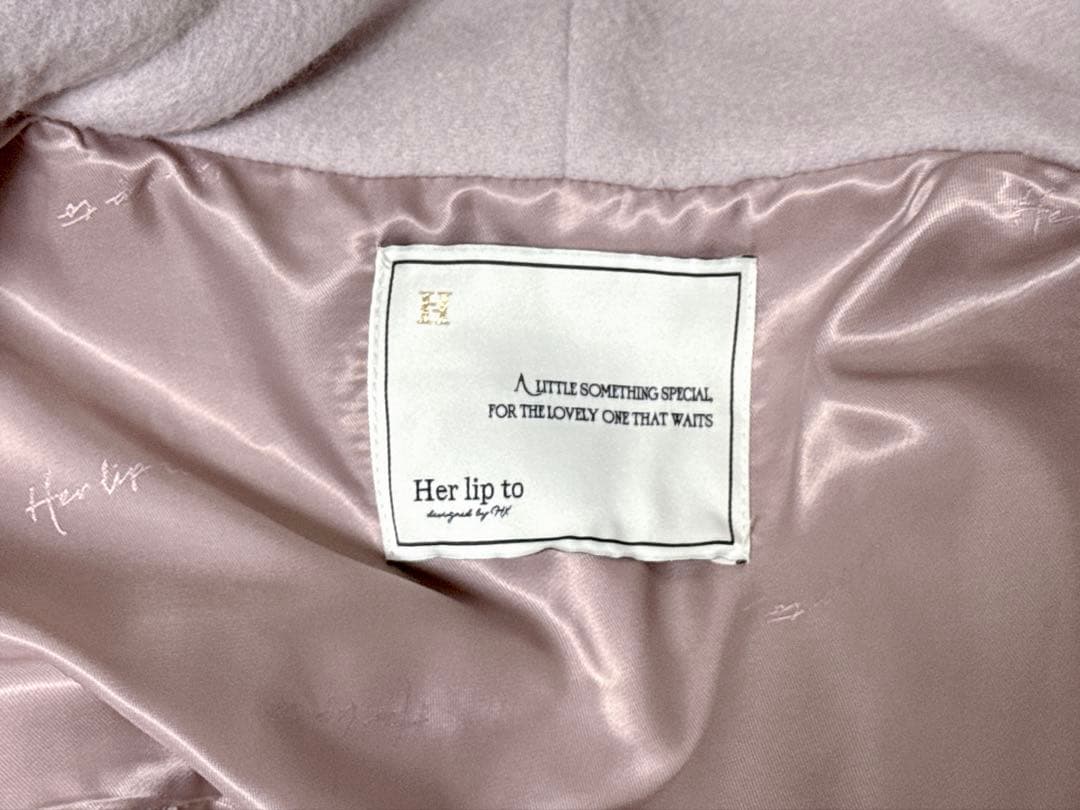 【美品】Herlipto Faux Fur Hoodie Duffle Coat