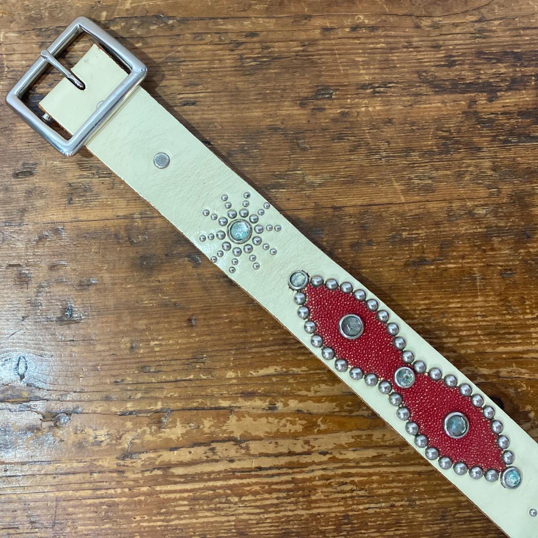 レア! HTC スティングレイ ピーナッツ スタッズ ベルト 34