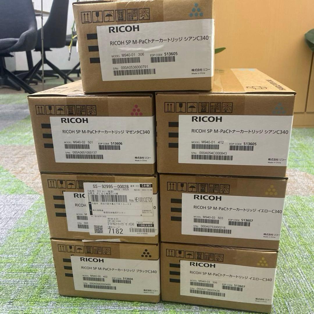 RICOH SP M-PaCトナーカートリッジ C340 ７本セット
