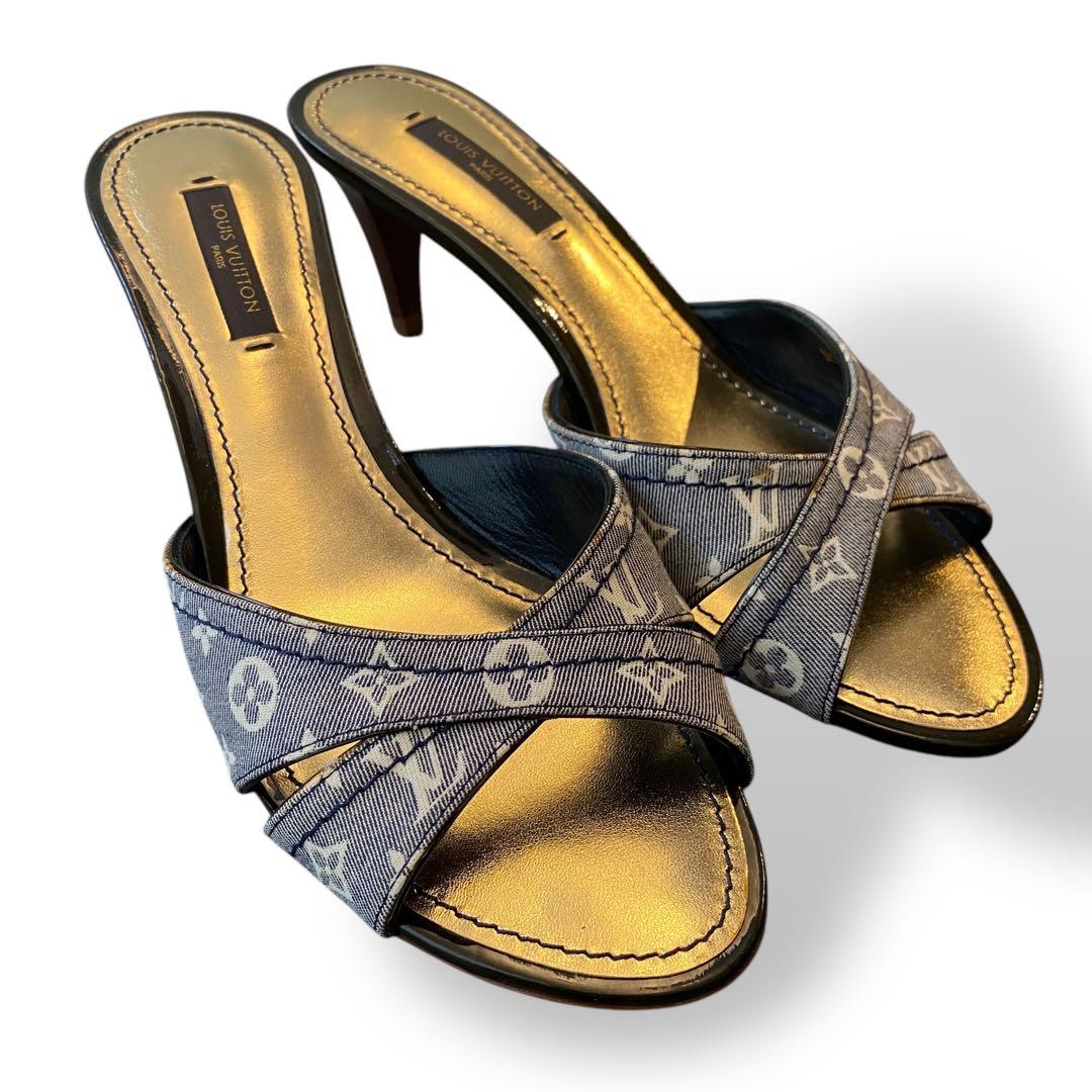 【未使用】LOUIS VUITTON モノグラム　ミュールサンダル　イディール