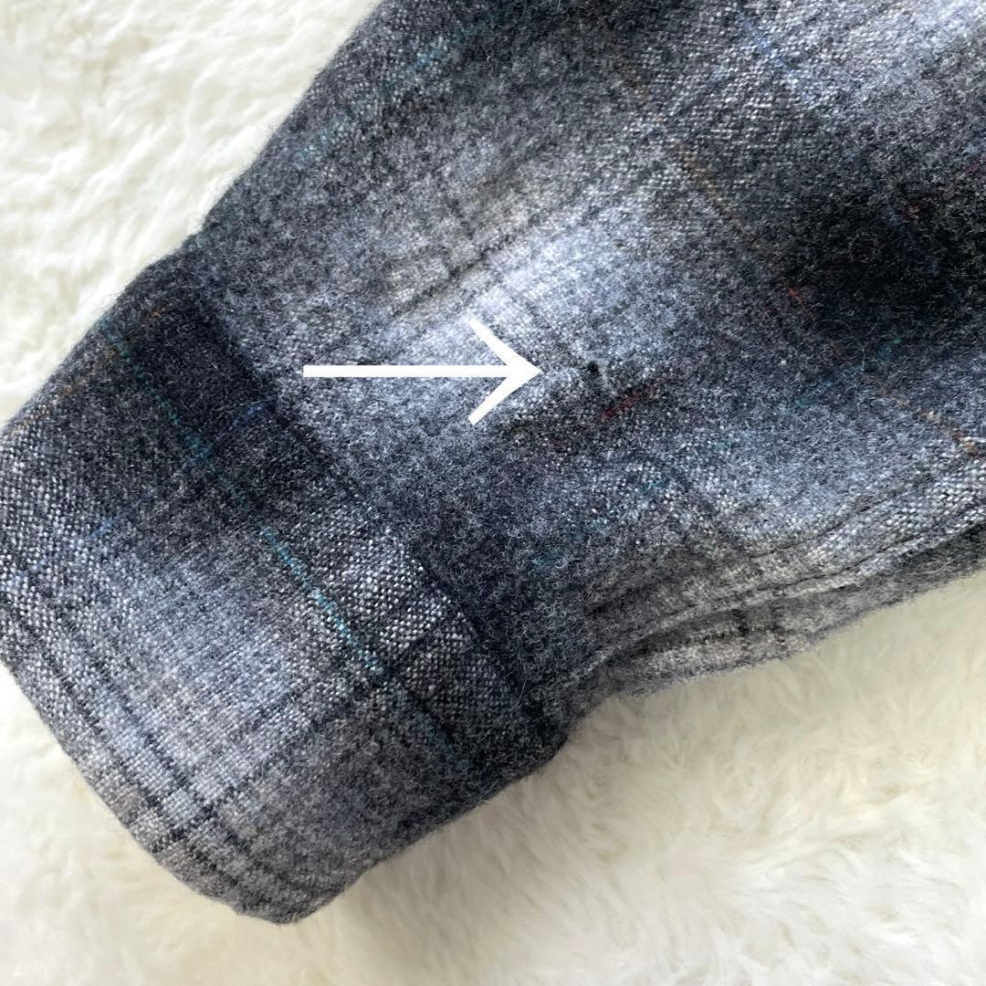 神配色！PENDLETON オンブレチェックボードシャツ 黒白灰 90s