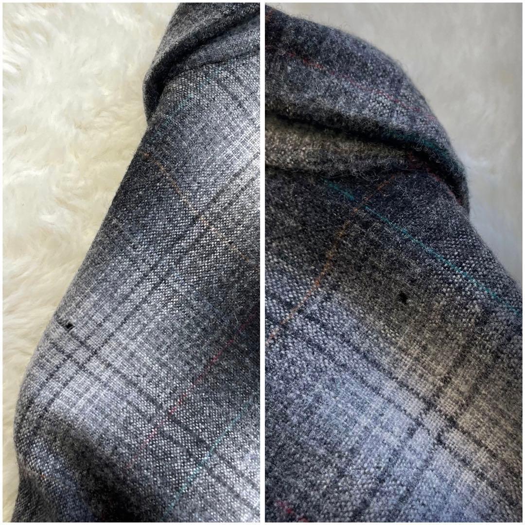 神配色！PENDLETON オンブレチェックボードシャツ 黒白灰 90s