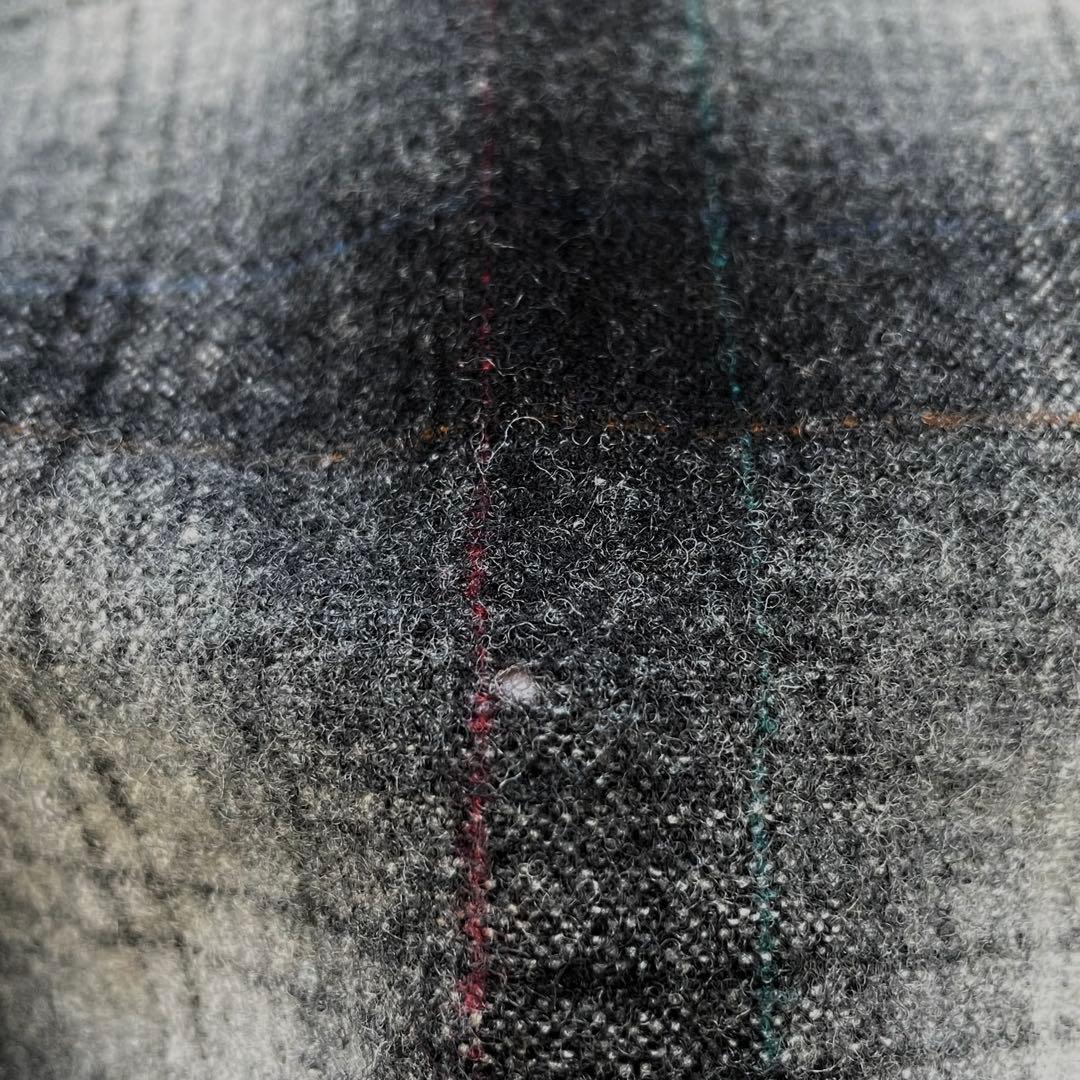 神配色！PENDLETON オンブレチェックボードシャツ 黒白灰 90s