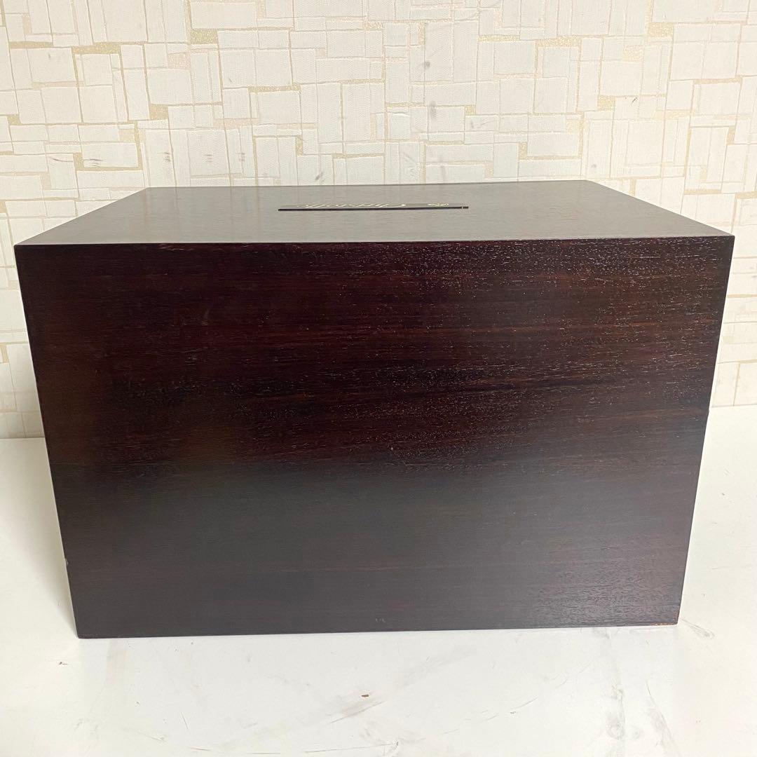 クリストフル 木製 4段収納チェスト 引き出し カトラリー セット 約90点